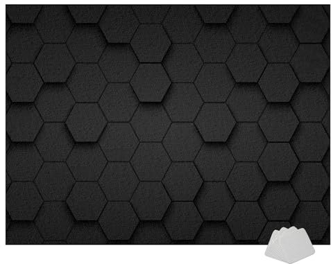 180 x 140 cm Drum Teppich Drumset Zubehör Trommel Teppiche für Drum Kits Bass Drum Snare Drum und andere Instrumente Teppich Schallschutz Teppich Dicht gewebte Oberfläche mit Rutschfeste Unterseite