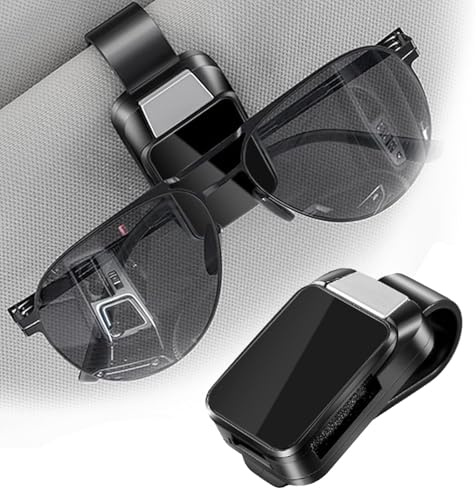 YOURKAY Brillenhalter für Auto, Auto Sonnenblende Brillenclip, Universal Sonnenbrillenhalter Auto, Kratzfestes Feines Brillenetui Auto Visier Brillenhalter für Alle Arten von Gläsern Geeignet