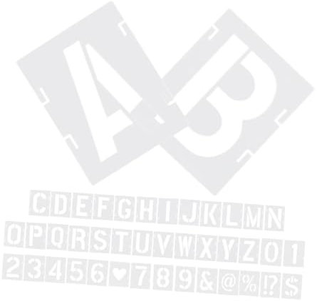 KONTONTY 42stücke Schablonen Zum Malen Von Buchstaben Und Zahlen Filigrane Schablonen Für Wände Und Holz DIY-druckschablonen Farbschablonen Für Bastel Und Heimwerkerprojekte