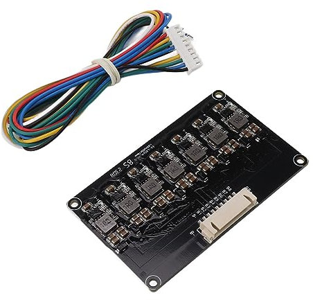 Lithium Battery Equalizer Module, 1.2A High Current 8S Battery Active Balance Board, for Ternary Iron Lithium Battery