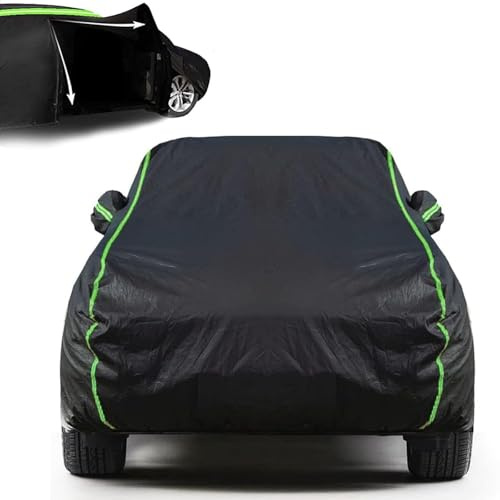 Abdeckplane Auto für den Außenbereich für 𝖬𝖾𝗋𝖼𝖾𝖽𝖾𝗌-𝖡𝖾𝗇𝗓 GLA 200, Autoschutzhülle Auto Plane Abdeckung Outdoor Vollgarage Autoplanen Garagen UV-Schutz Wetterfeste Staubdicht(Black)