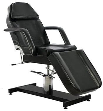 PLUS SANTE - Ment Black, Fauteuil de Soin hydraulique Professionnel - Multifonctionnel, Rotation 360°, Réglable et Confortable, Largeur 65 cm (Noir)