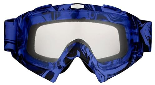 Mud Defeater Motor Motocross Brille Kinder AHP Motorradbrille Racing Googles Blau