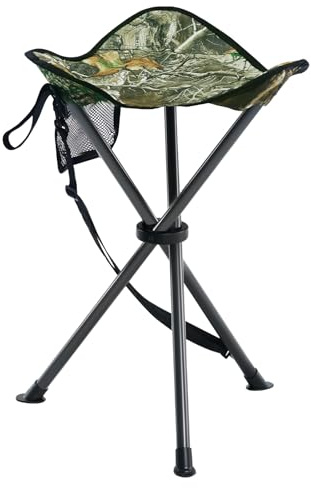Portal Folding Stool Camping Stool Collapsible Tripod Portable Lightweight Fold away Small Chair Pop up Travel Seat for Hiking Backpacking Fishing Walking Events Festival Load 102KG