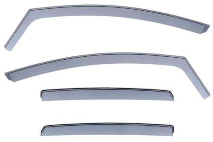 Regenabweiser Windabweiser vorne + hinten, passend für Ford Fiesta 2008–2017, Windschutzscheibe, Autofenster, Wind- und Regenvisier
