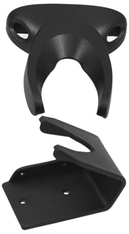 Barcode Scanner Halter 2 Stück-Pack aus Kunststoff mit Wandmontage | Schwarz, Verstellbar und Platzsparend, Inklusive Schrauben, Passend für Kurierdienste und Lager