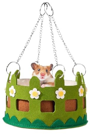 Genérico Hamaca para Hurones Jaula | Hamaca Suave para Mascotas Pequeñas como Ratones Cobayas Erizos Y Hámsters | Cómoda para Dormir para Hámster, Hurón, Cobayas, Chinchilla y Erizo - Ejercicio de