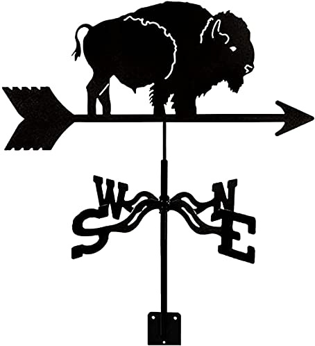PLQWUJD Girouette rétro d'extérieur pour Cour, girouette en Fer forgé, indicateur de Direction du Vent, girouette-coupeur -B