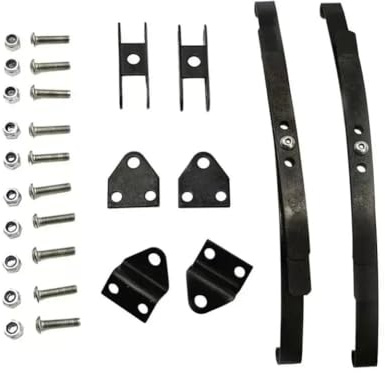 PDDSETorn Steel Leaf Spring Suspension Set for 1/10 RC Crawler Compatible with Common Chassis Platforms