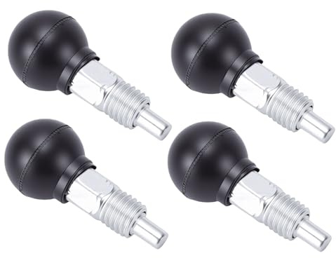 OPPWONG Stantuffi a Molla con Punta Sferica da 4 Pezzi, Perni di Trazione per Attrezzature Fitness, Stantuffi con Manopola a Molla con Impugnatura Ergonomica, Ideali per Hardware da Palestra e