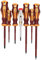 Presch Jeu de 7 tournevis VDE - Lot de tournevis électriques aimantés et isolés avec testeur de tension - Tournevis électricien en différentes tailles - Outils isolés 1000V