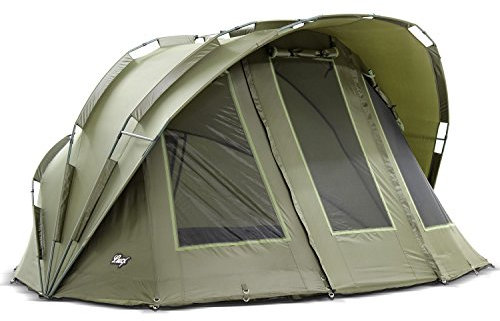Lucx Bobcat Bivvy Angelzelt für 1-2 Mann - wasserdichtes Karpfenzelt mit herausnehmbarer Bodenplane, One-Pole-System & 10.000 mm Wassersäule