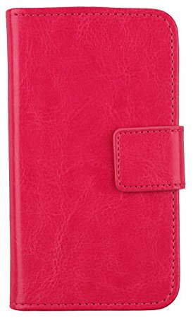 Gukas PU Leder Tasche Hülle Für Maze Blade 4G Phablet 5.5 Handy Flip Design Brieftasche mit Karten Slots Schutz Protektiv Case Cover Etui Skin (Farbe: Rosa)