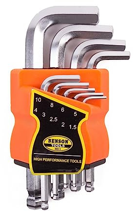 Benson Inbusschlüssel Innensechskantschlüssel Satz 1,5-10mm kurz 9-teilig