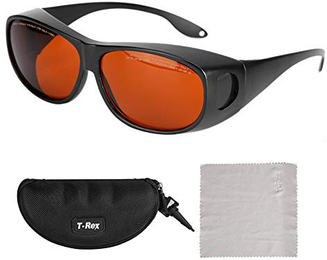 Sonew Laserschutzbrille, OD4 + OD6 + 190-540NM 800-1700NM Rote Schutzbrille Arbeitsschutzbrille Visueller Augenschutz für Lasertechniker