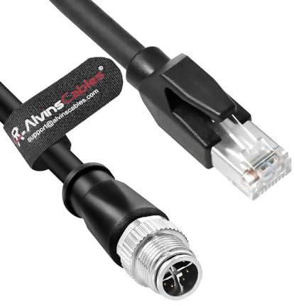 Câble Ethernet M12 8-Position X-Code vers RJ45 CCB-84901-2001-03 pour Cognex in Sight 8200 Série 8400 P67 Etanche |2M| Alvin's Cables