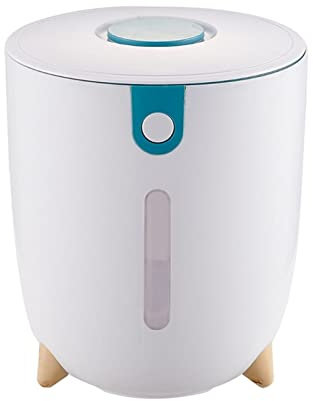 QINGGANGLING999 Grains Dispenser Rice Dispenser with Measuring Cup 20kg Grain Storage Bin Storage Box Large Kitchen Food Grain Storage Container Bucket Cereal Containers (Color : Pink)