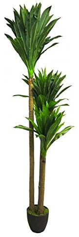 artplants.de Deko Palme Yucca SHIXING im Dekotopf, 170 cm - Künstliche Yuccapalme