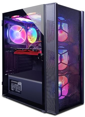 STGsivir PC Gamer Fixe,Ordinateur Gaming,RTX 2060 Super,Core i5-10400F 4.3G,16Go DDR4 RAM, 1To SSD, 600M WiFi, BT 5,0, RGB Fanx7, W11H64