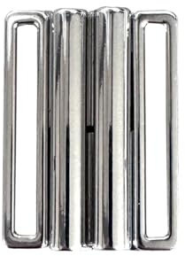 Hartmann-Knöpfe silber Schnalle für Stretchgürtel Gürtel zum Annähen 40mm oder 50mm (1 Stück)