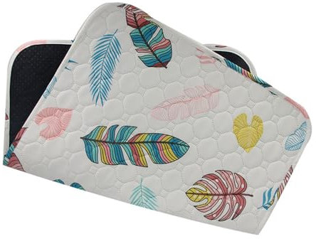 Mateju Puppy Pads Wiederverwendbare 2 Stück Welpen Unterlage Urin Absorption PIPI Matten für Hunde Welpenunterlagen Waschbar Trainingspads für Hunde Katze (M - 50x70cm,Feder)
