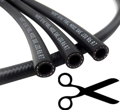 Mail More Heavy Duty Braided Fuel Hose - Reinforced Pipe for Petrol, Diesel & Water (10mm, 2M)