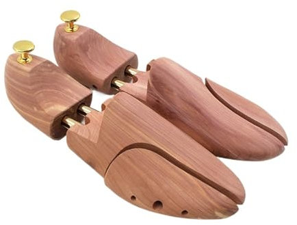 SHBHWS Shoe Trees Men's And Women's Twin Tube Adjustable Red Shoe Tree Wood Shoe Tree Wooden Shoe Trees(EUR38)
