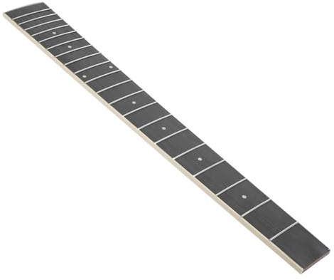 CLISPEED Tastiera in Legno Per Chitarra Acustica e Ukulele 41 Pollici Bordo Bianco e Tasti Preinstallati, Accessorio Durevole Per Sostituzione e Riparazione Strumenti Musicali