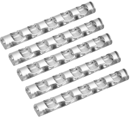 COLLBATH 5 pièces Support de Pinceaux Nail Art Transparent Acrylique Compartiments Rangement Pratique pour et Outils de Manucure Organisateur pour Ongles et Pinceaux