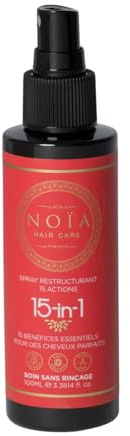 NOÏA HAIR – Leave-In 15-in-1 – Spray Restructurant Sans Rinçage – 100ml – Anti-Frisottis, Protection & Réparation Intense