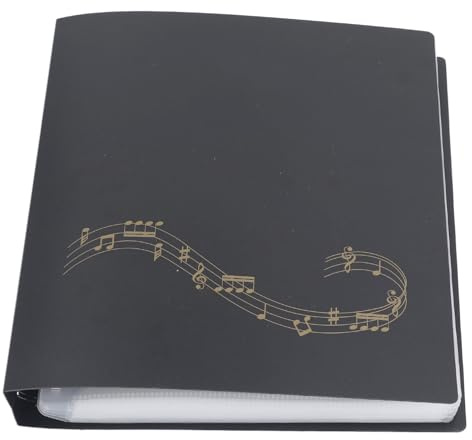 CHICIRIS Classeur étanche en PP pour Partitions de Musique, 60 Pages, Support de Stockage de Papier pour Papier de Format A4