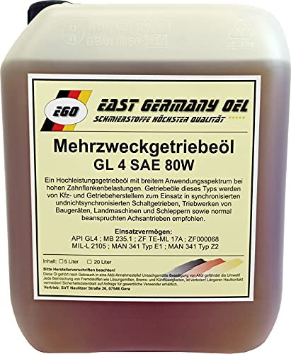 Getriebeöl GL 4 SAE 80W Kanister 5 Liter