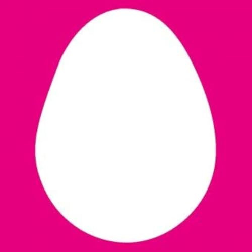 efco 1791080 Oeuf Stanzer, Kunststoff, pink, 5,3 x 7,5 cm