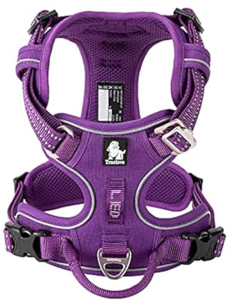 WINHYEPET Truelove No Pull Hundegeschirr, reflektierendes Hundegeschirr für Hunde, verstellbare weich gepolsterte Haustierweste mit einfachem Bediengriff TLH56512