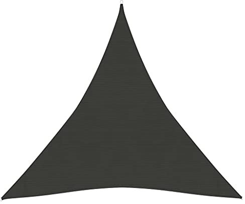 YITHOPI Sonnensegel丨Dreieck丨Sonnenschutz 丨Schimmel- und UV-resistent丨Wind- und wasserdurchlässig丨für Outdoor Garten mit Seilen und Befestigungs Kit丨160 g/m² Anthrazit 3x3x3 m HDPE
