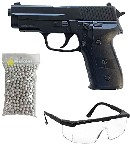 Saigo Defense Pack Airsoft Pistolet modèle SG00003 à Ressort/matière: Plastique Haute résistance/Puissance 0.5 Joule/livré avec Accessoires, Noir