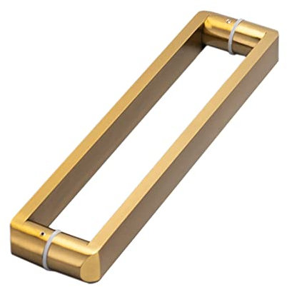 BODHIS Robuster Schiebe-Scheunentorgriff, doppelseitiger quadratischer Zauntor-Zuggriff für Fliegengittertür, große Tür, Deck, Terrasse, Veranda, Außenbereich, Metallgriffe (Go