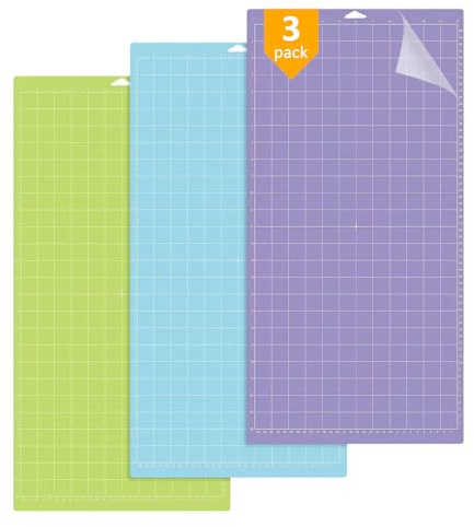 Tappetini da taglio per Cricut Variety Cricut Explore Air2/One Maker, 3 tappetini da 30,5 x 61 cm – StandardGrip, LightGrip, StrongGrip, tappetino da taglio adesivo per trapuntatura, artigianato,