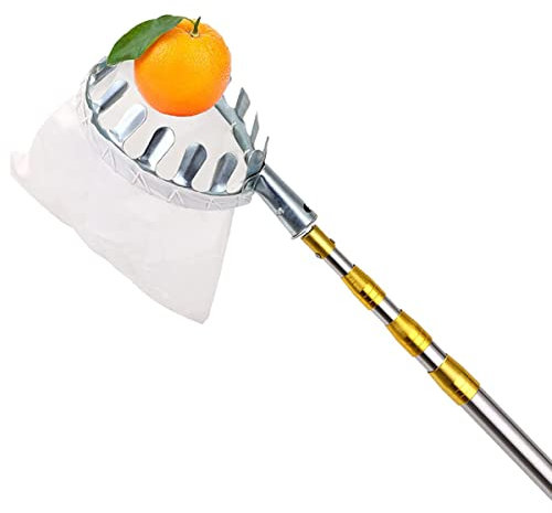 LekLai Obstpflücker-Werkzeug, Obstpflücker Mit Teleskopstiel, Obstpflücker, Apfelpflücker, Für Obstgärten, Plantagen/5M/16 Ft