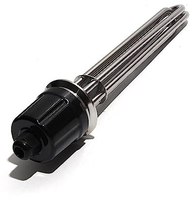 SSIMOO 220V Water Heater Element with 2 Tri Clamp 63mm Flange SUS304 190mm Length Immersion Heating Equipment for Moonshine kindly (Color : 4.5KW 210mmL)