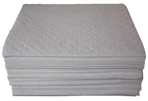 General Purpose Maintenance Universal Absorbent Medium Weight Spill Pads Pack of 20 - Each pad absorbs Approx 0.85Litre Each