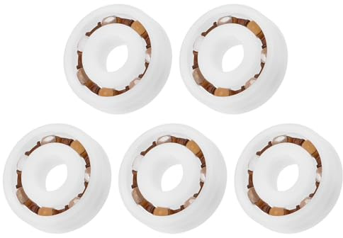 Kozelo 5Pcs 603 POM Plastic Bearing - [3x9x3mm] Open-Type Bearing for High Precision and High Speed Operation, Single Row, Glass Ball and Nylon Cage