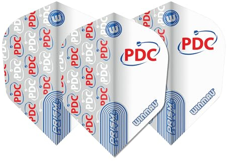 WINMAU Dart Flights - Prism Alpha, Delta and Zeta Extra Thick 100 Micron Shape No. 6-1 Satz pro Packung (insgesamt 3 Dart-Flights) - Professionelles Dart Zubehör
