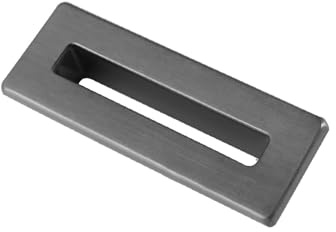Apres Sink Overflow Cover | Basin Sink Hole Cover Square | Gunmetal | Rectangle Overflow Cover | Basin Trim for Bathroom Sink Toilet Wash Basin (Gunmetal Finish)