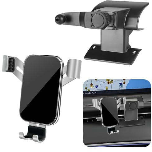 LUNQIN Car Phone Holder for Genesis GV70 2022 2023 2024 2025 and Genesis Electrified GV 70 2022-2025 Auto Interior Accessories Best Cell Phones Mount Cellphone Mobile Cradle Charging GPS Screen Stand