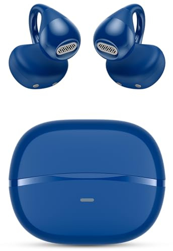 SPC Boost Clip – Écouteurs sans Fil avec Clip Open-Ear | ENC pour des appels clairs | 26h de Batterie | Bluetooth et Google Fast Pair | IPX5 | Commandes tactiles et Assistant Vocal - Bleu