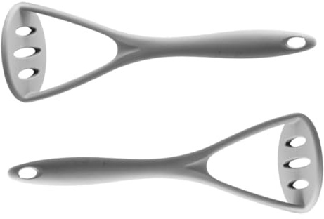 Ipetboom 2 pezzi Schiacciapatate Manuale in Acciaio Inossidabile Pressa Patate e Verdure Antigraffio Utensile Robusto per Purè Liscio Facile da Pulire