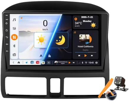 Y200s,YLOXFW Android 15.0 Coche Radio 2 DIN Estéreo para Hon-da CRV 2002-2006 GPS Sat Navi 9''Cartablet Multimedia Vídeo Reproductor BT FM Receptor con Carplay 4G 5G WiFi DSP SWC