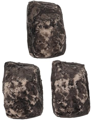 BAZEITFLOW 3piezas Caja De Llaves De Piedra Artificial Caja De Almacenamiento De Oculta Estuche De Llaves Para Jardín Natural Para Guardar o Casa