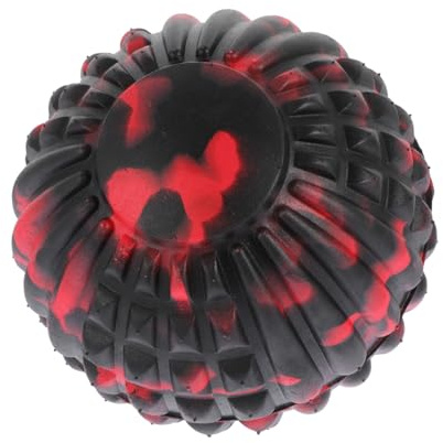 Kleiner Yoga Ball Faszien und Massageball aus Eva, Rot, 1 Stück | Balance und Koordinationstraining, Fußsohlenmassage, zur Entlastung bei Müdigkeit